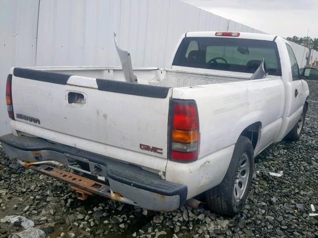 1GTEC14X45Z357999 - 2005 GMC NEW SIERRA WHITE photo 4