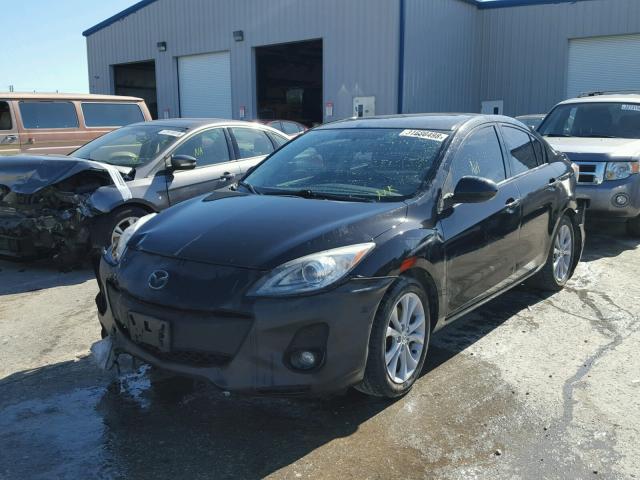 JM1BL1W59C1501220 - 2012 MAZDA 3 S BLACK photo 2