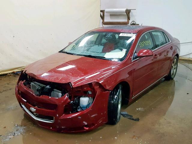 1G1ZJ57B29F234619 - 2009 CHEVROLET MALIBU 2LT MAROON photo 2