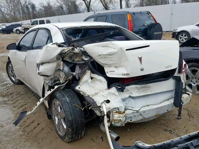 1G2ZH57NX84239983 - 2008 PONTIAC G6 GT WHITE photo 3