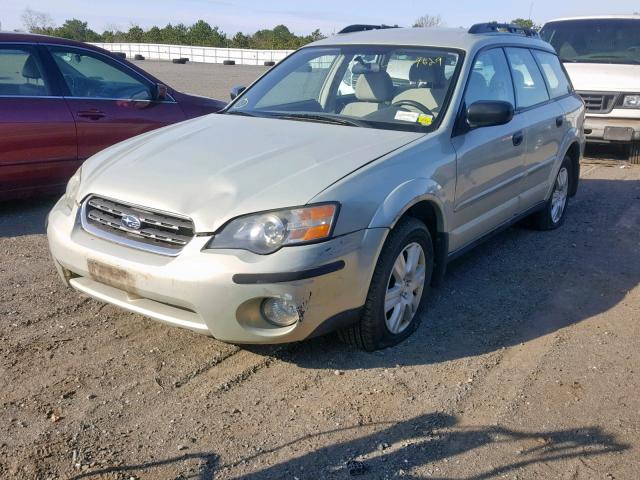 4S4BP61C557317122 - 2005 SUBARU LEGACY OUT GOLD photo 2