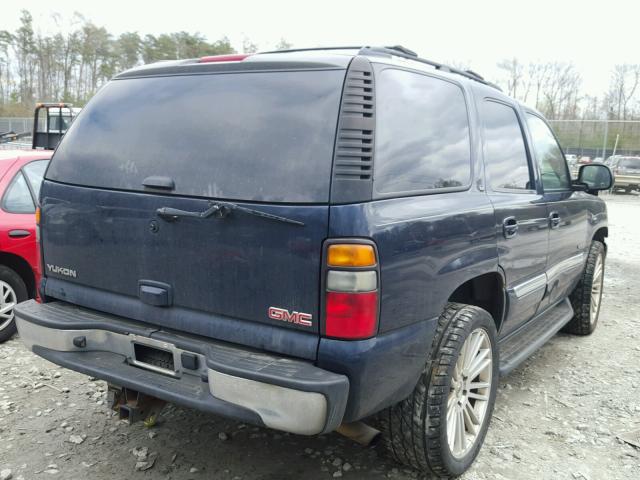 1GKEK13T26J107070 - 2006 GMC YUKON BLUE photo 4