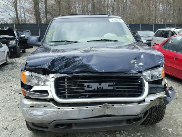 1GKEK13T26J107070 - 2006 GMC YUKON BLUE photo 9