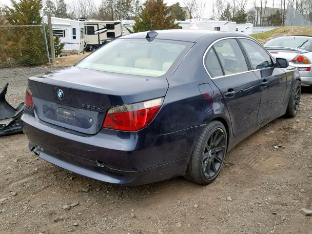 WBANF73527CU24189 - 2007 BMW 530 XI BLUE photo 4