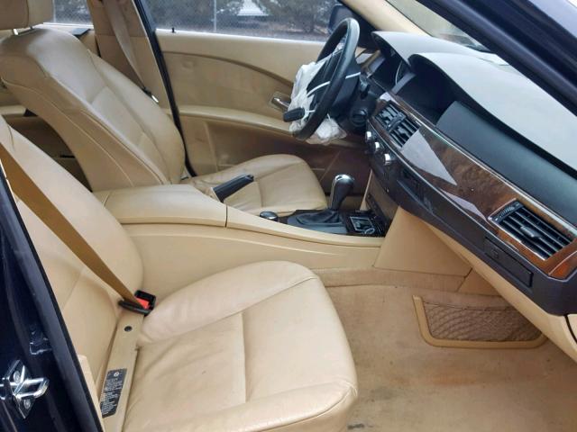 WBANF73527CU24189 - 2007 BMW 530 XI BLUE photo 5