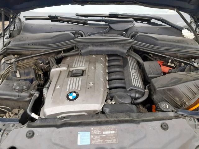 WBANF73527CU24189 - 2007 BMW 530 XI BLUE photo 7