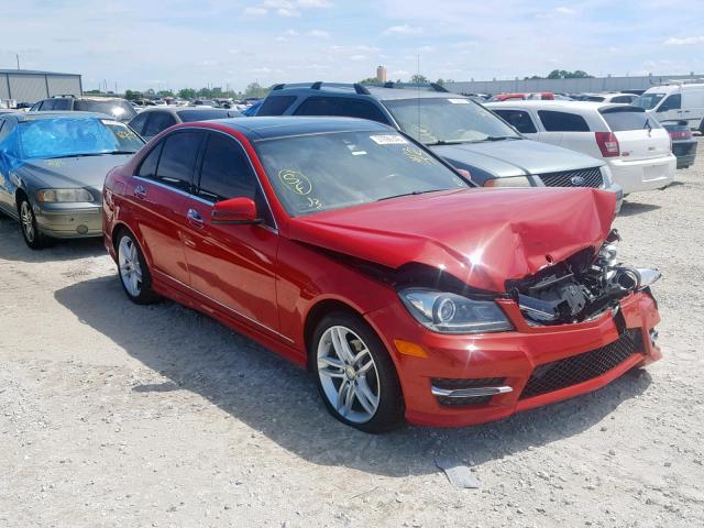 WDDGF4HB6EG221004 - 2014 MERCEDES-BENZ C 250 RED photo 1