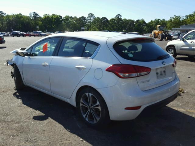 KNAFX5A86G5618070 - 2016 KIA FORTE EX WHITE photo 3