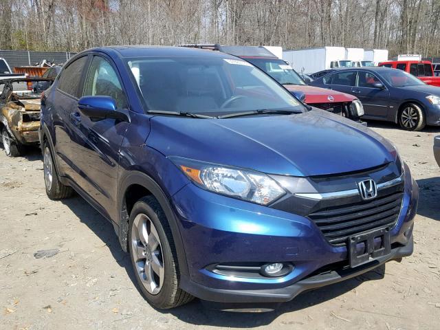 3CZRU6H50HM730606 - 2017 HONDA HR-V EX BLUE photo 1