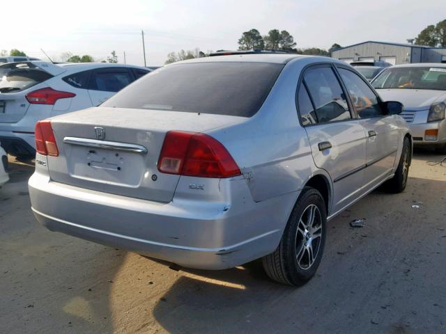 2HGES16152H558691 - 2002 HONDA CIVIC DX SILVER photo 4