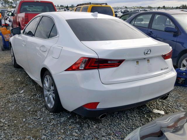 JTHBF1D24E5030314 - 2014 LEXUS IS 250 WHITE photo 3