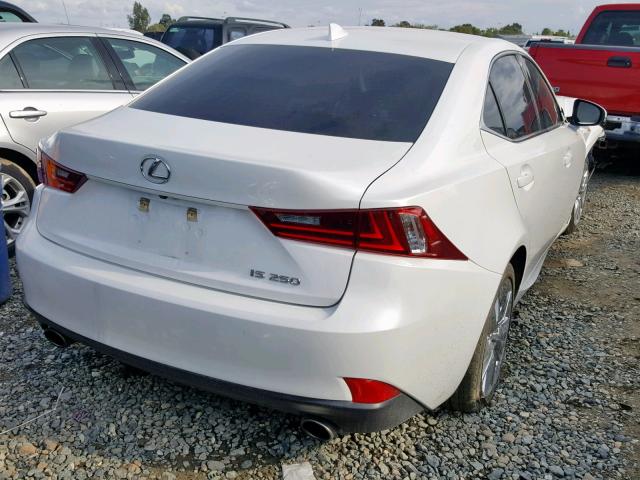 JTHBF1D24E5030314 - 2014 LEXUS IS 250 WHITE photo 4