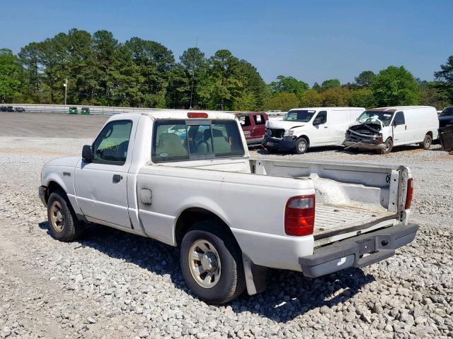 1FTYR10D33PB44719 - 2003 FORD RANGER WHITE photo 3