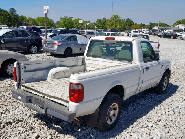 1FTYR10D33PB44719 - 2003 FORD RANGER WHITE photo 4