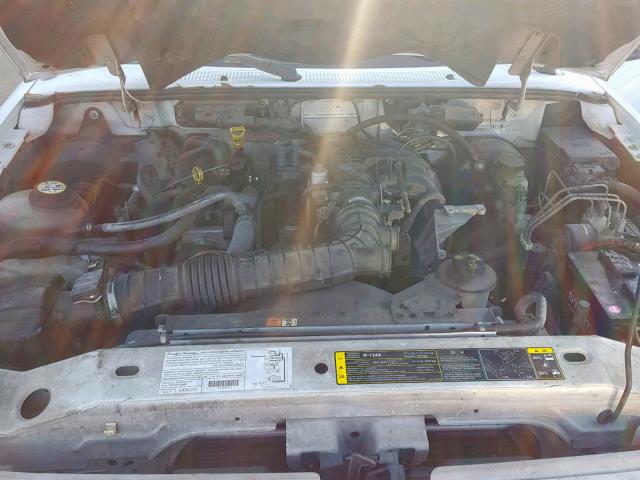 1FTYR10D33PB44719 - 2003 FORD RANGER WHITE photo 7