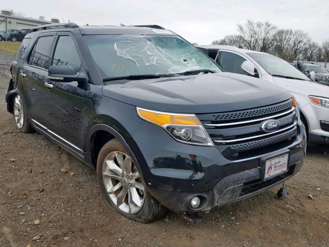 1FM5K8F81EGC43919 - 2014 FORD EXPLORER L BLUE photo 1