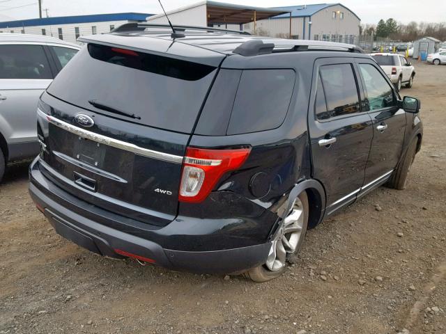 1FM5K8F81EGC43919 - 2014 FORD EXPLORER L BLUE photo 4