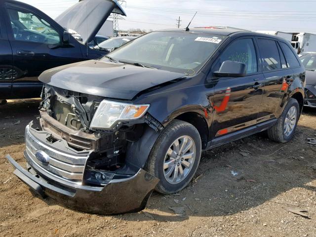 2FMDK4JCXABA48533 - 2010 FORD EDGE SEL BLACK photo 2