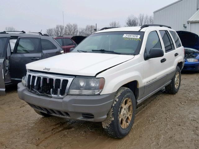 1J4GW48SX2C299034 - 2002 JEEP GRAND CHER WHITE photo 2