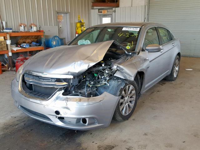 1C3CCBBB0DN744550 - 2013 CHRYSLER 200 TOURIN SILVER photo 2