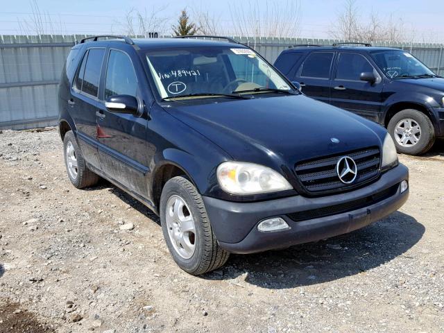 4JGAB57EX4A489421 - 2004 MERCEDES-BENZ ML 350 BLACK photo 1