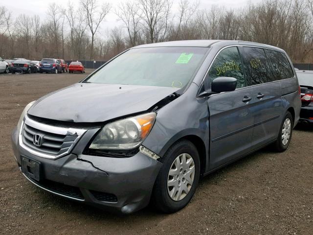 5FNRL382X9B021300 - 2009 HONDA ODYSSEY LX GRAY photo 2