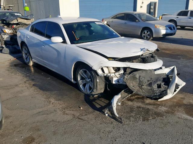 2C3CDXHG6GH132394 - 2016 DODGE CHARGER SX WHITE photo 1