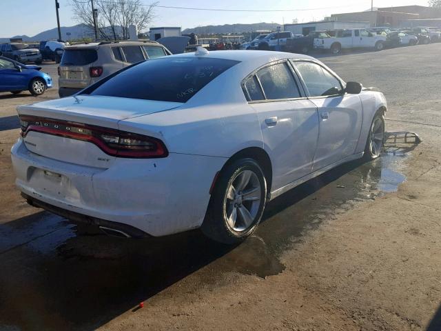 2C3CDXHG6GH132394 - 2016 DODGE CHARGER SX WHITE photo 4