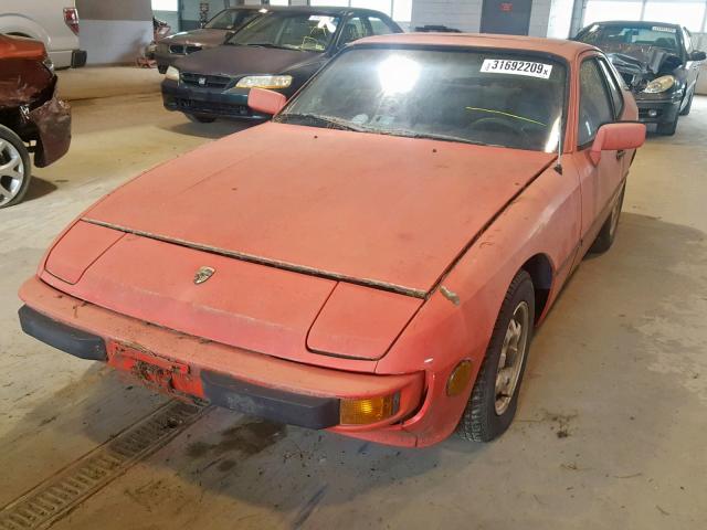 WP0AA0926CN451009 - 1982 PORSCHE 924 RED photo 2