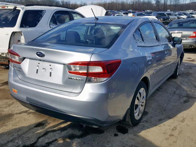 4S3GKAA66J3607151 - 2018 SUBARU IMPREZA SILVER photo 4