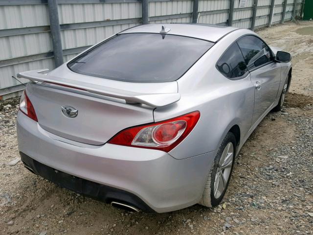 KMHHT6KD6CU073475 - 2012 HYUNDAI GENESIS CO SILVER photo 4