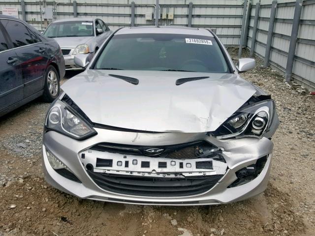 KMHHT6KD6CU073475 - 2012 HYUNDAI GENESIS CO SILVER photo 9