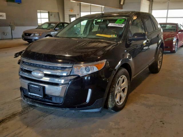 2FMDK4JC8DBC96946 - 2013 FORD EDGE SEL BROWN photo 2