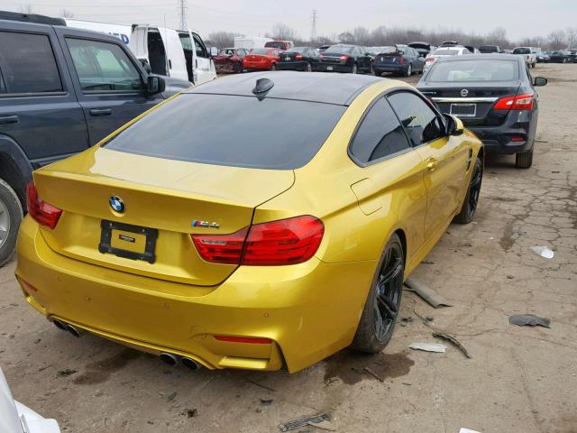 WBS3R9C50FK334095 - 2015 BMW M4 GOLD photo 4