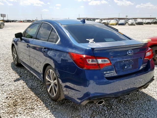 4S3BNEN61K3010137 - 2019 SUBARU LEGACY 3.6 BLUE photo 3