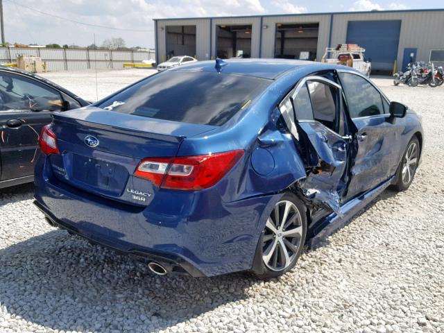 4S3BNEN61K3010137 - 2019 SUBARU LEGACY 3.6 BLUE photo 4