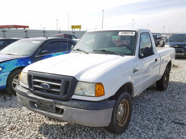 1FTYR10D04PB26776 - 2004 FORD RANGER WHITE photo 2