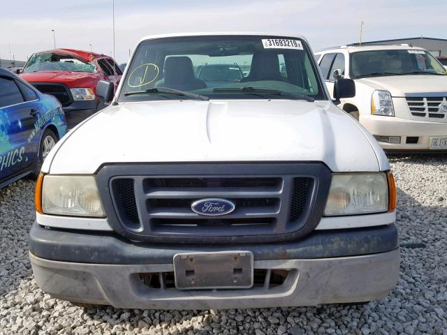 1FTYR10D04PB26776 - 2004 FORD RANGER WHITE photo 9