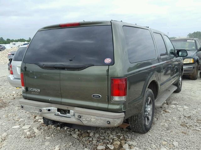 1FMNU42S3YED64147 - 2000 FORD EXCURSION GREEN photo 4