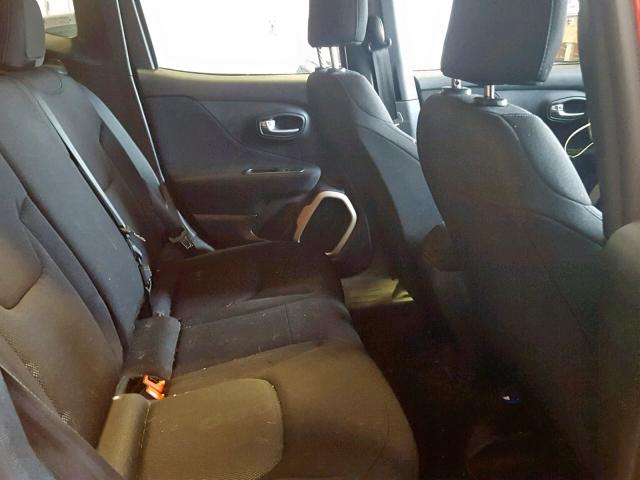 ZACCJBAB0HPE66992 - 2017 JEEP RENEGADE S წითელი ფოტო 6