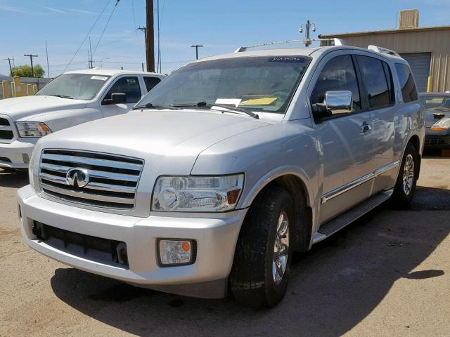 5N3AA08A97N805798 - 2007 INFINITI QX56 SILVER photo 2