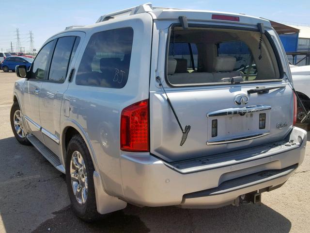 5N3AA08A97N805798 - 2007 INFINITI QX56 SILVER photo 3