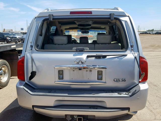 5N3AA08A97N805798 - 2007 INFINITI QX56 SILVER photo 9