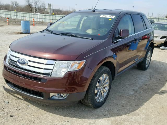 2FMDK39C19BA54800 - 2009 FORD EDGE LIMIT BURGUNDY photo 2