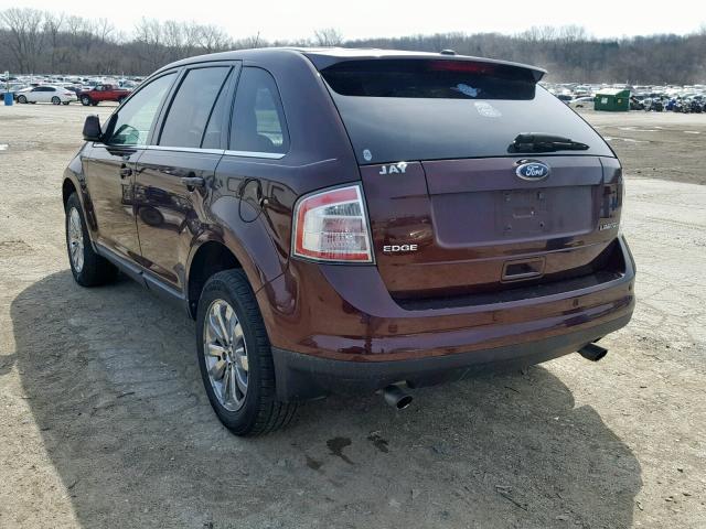 2FMDK39C19BA54800 - 2009 FORD EDGE LIMIT BURGUNDY photo 3