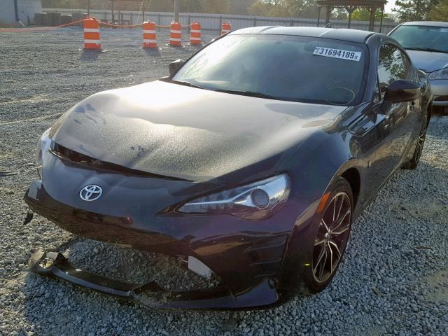 JF1ZNAA18H8700440 - 2017 TOYOTA 86 BASE BLACK photo 2