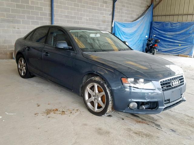 WAULF78K19N017185 - 2009 AUDI A4 2.0T QU BLUE photo 1