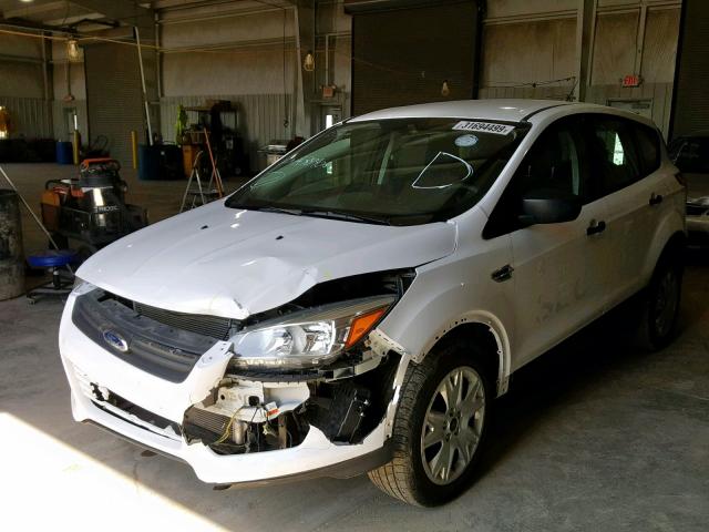 1FMCU0F7XGUA38906 - 2016 FORD ESCAPE S WHITE photo 2