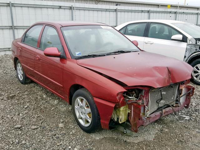 KNAFB121135302210 - 2003 KIA SPECTRA BA RED photo 1