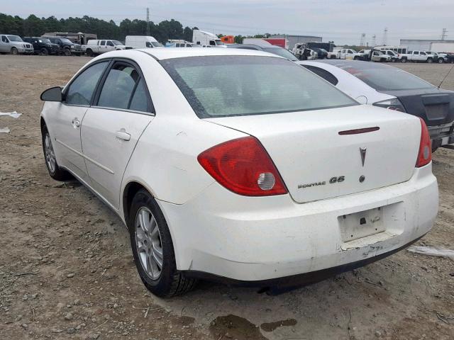 1G2ZF55B264186949 - 2006 PONTIAC G6 SE WHITE photo 3